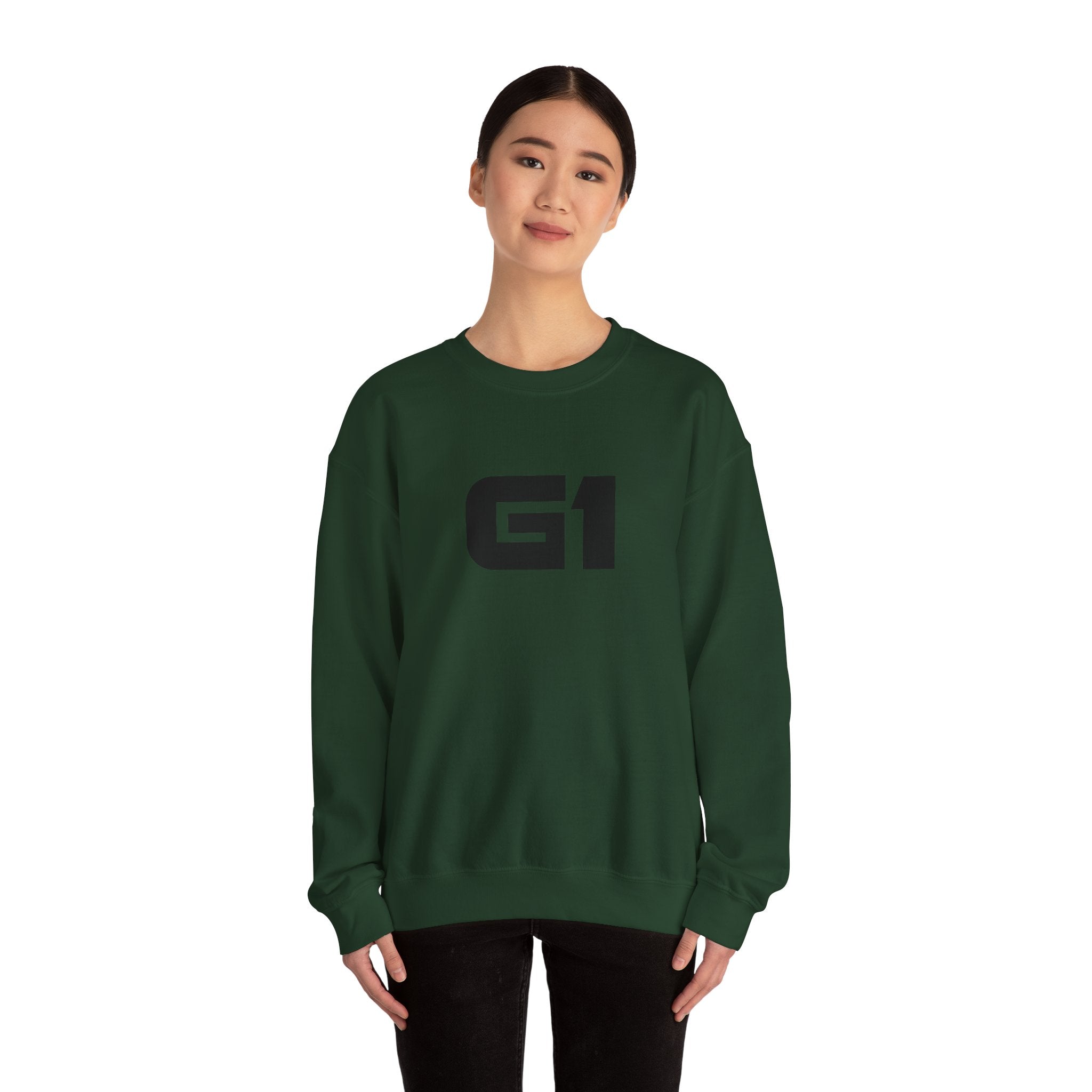 G1 Graphic Sweatshirt — Minimalist Logo Crewneck