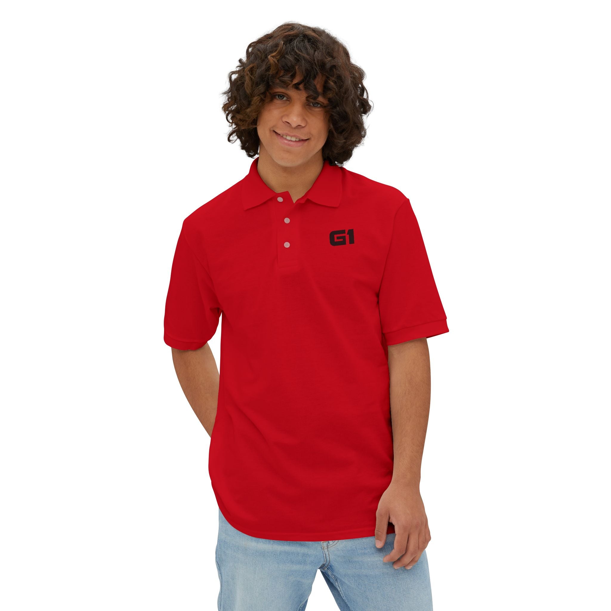 G1 Minimal Logo Men's Polo Shirt