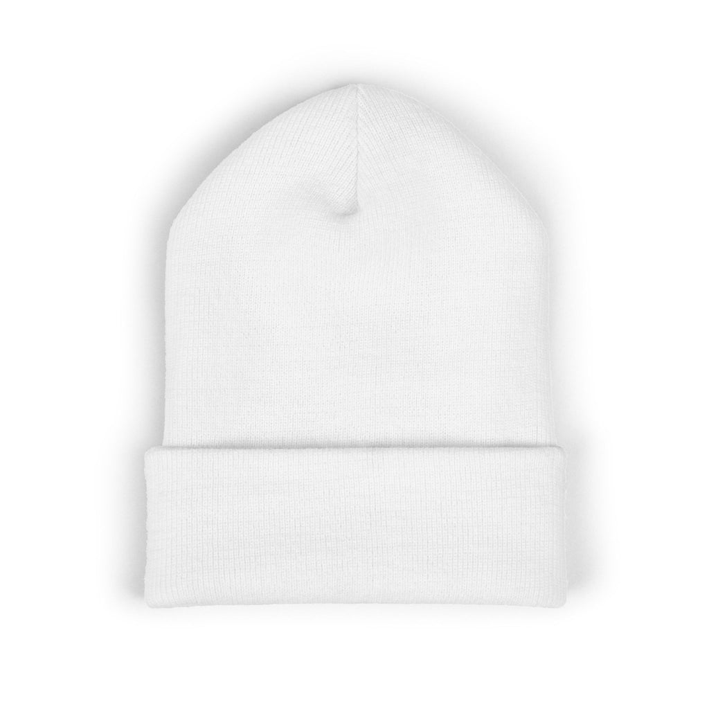 Embroidered "G1" Classic Cuffed Beanie — Minimal Rib Knit Winter Hat