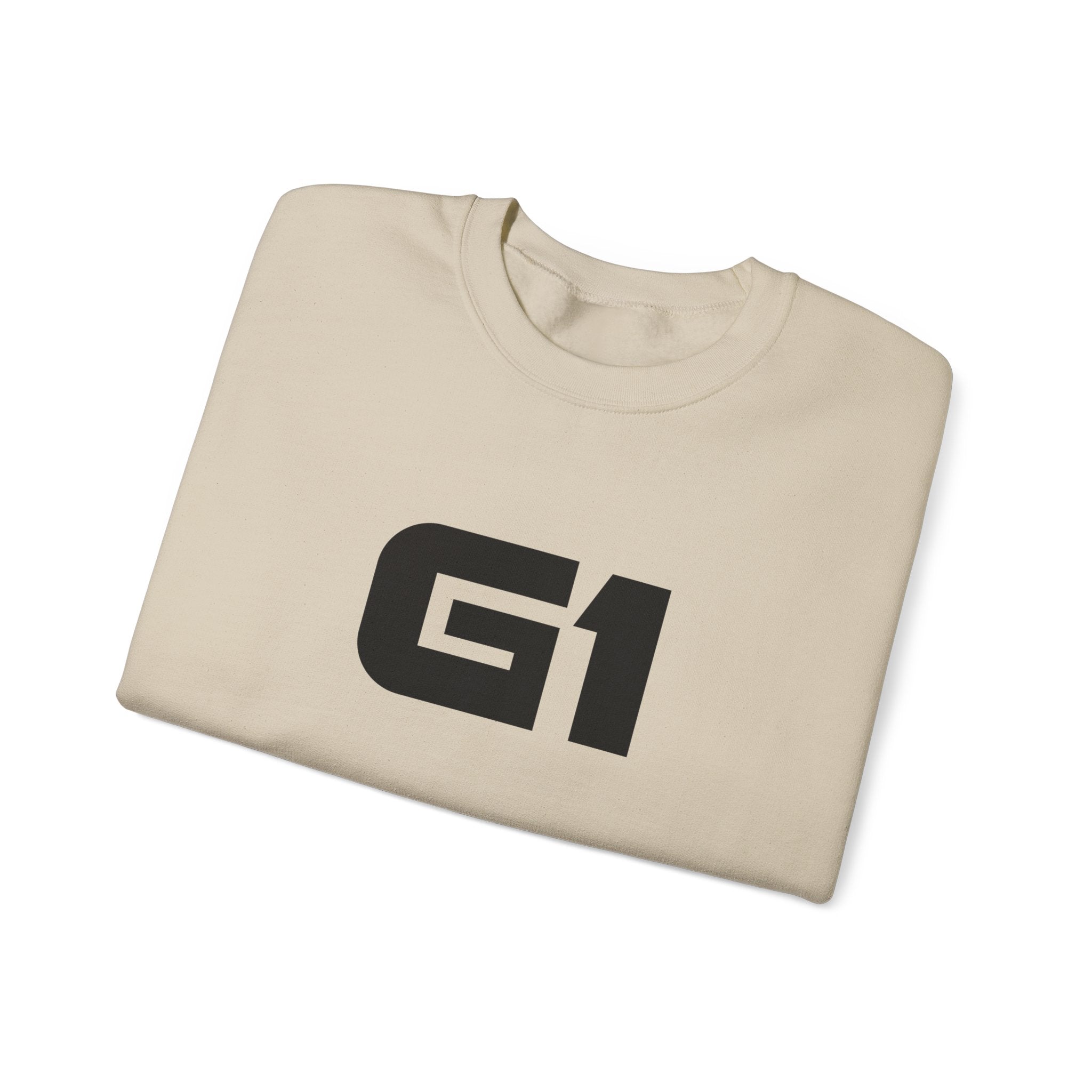 G1 Graphic Sweatshirt — Minimalist Logo Crewneck