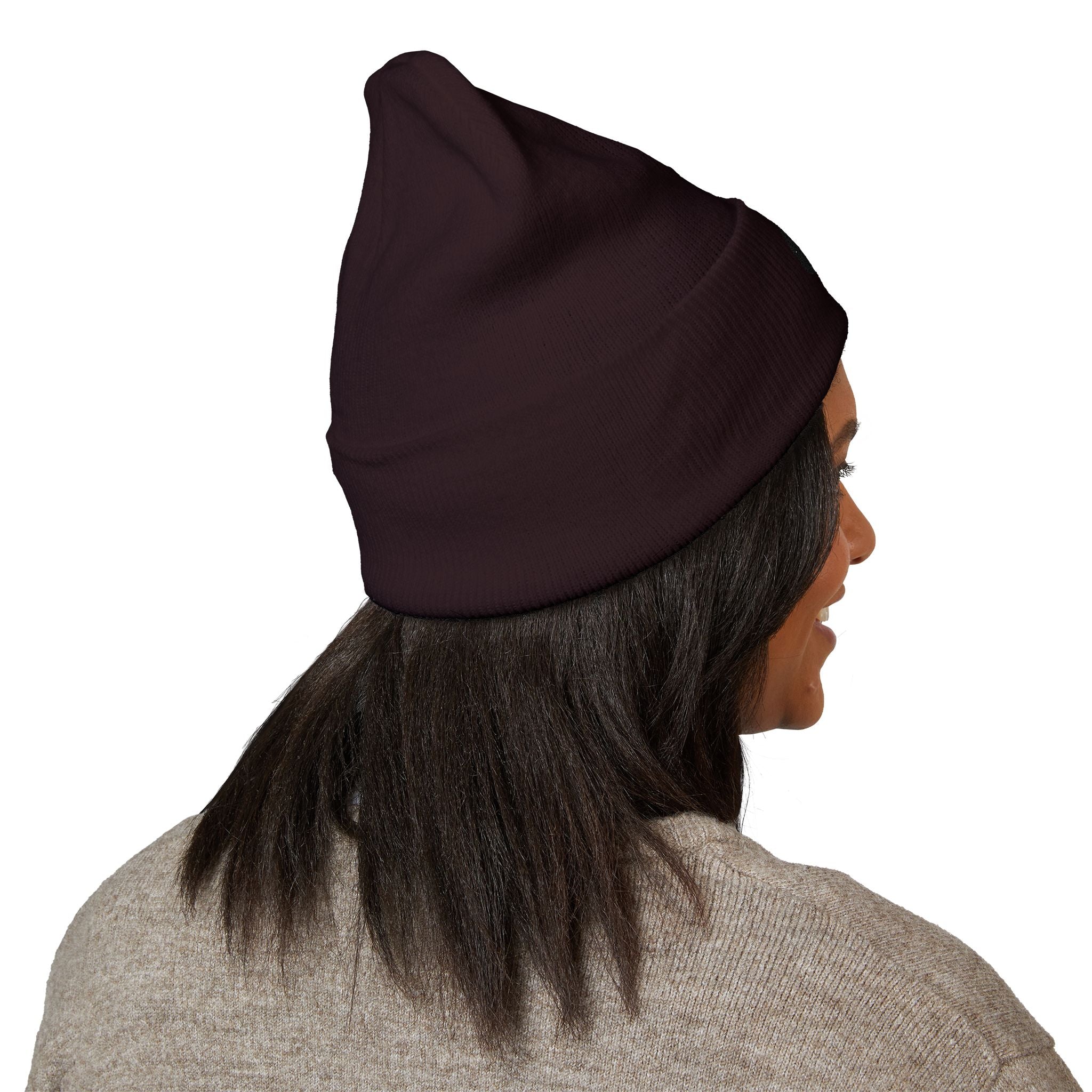Embroidered "G1" Classic Cuffed Beanie — Minimal Rib Knit Winter Hat