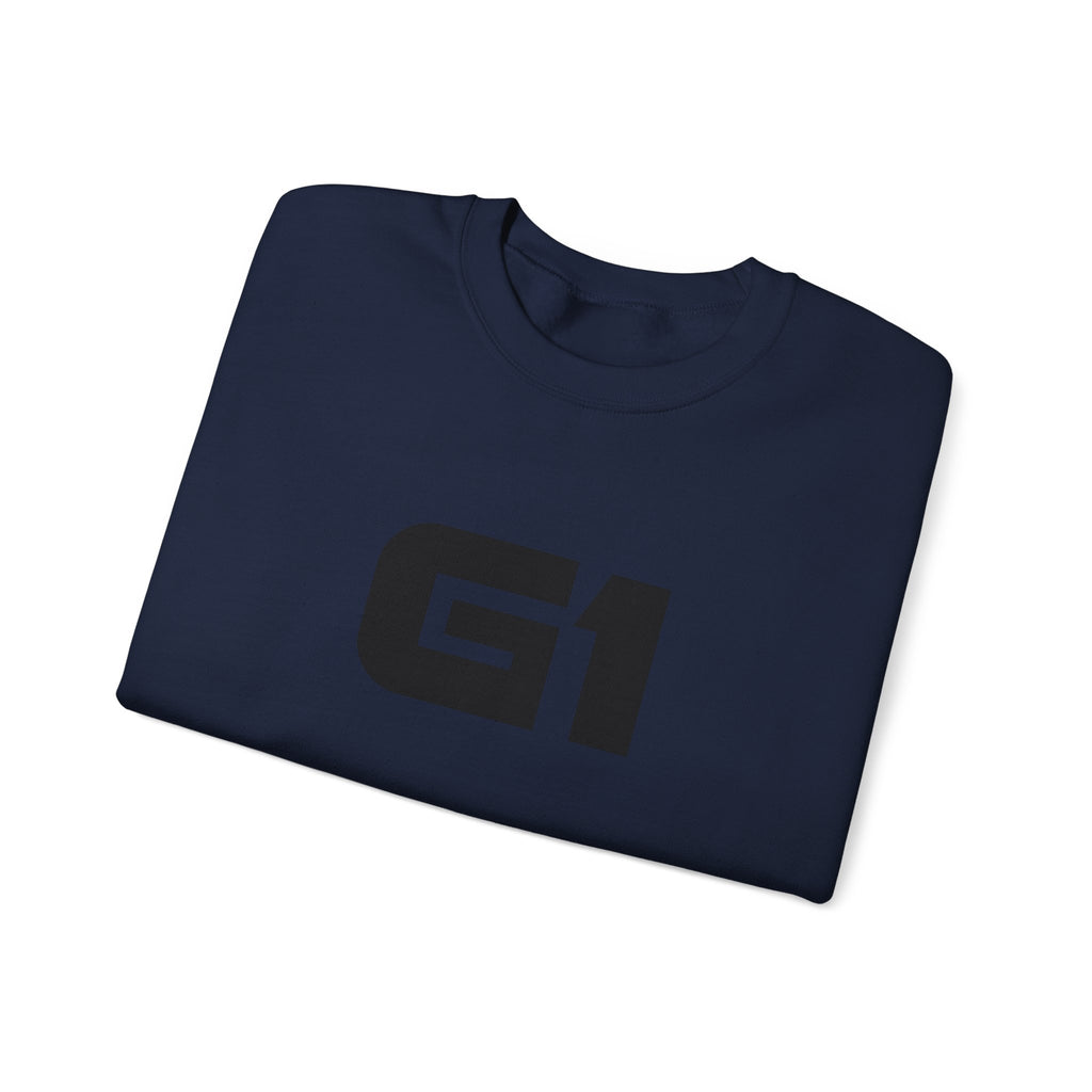 G1 Graphic Sweatshirt — Minimalist Logo Crewneck