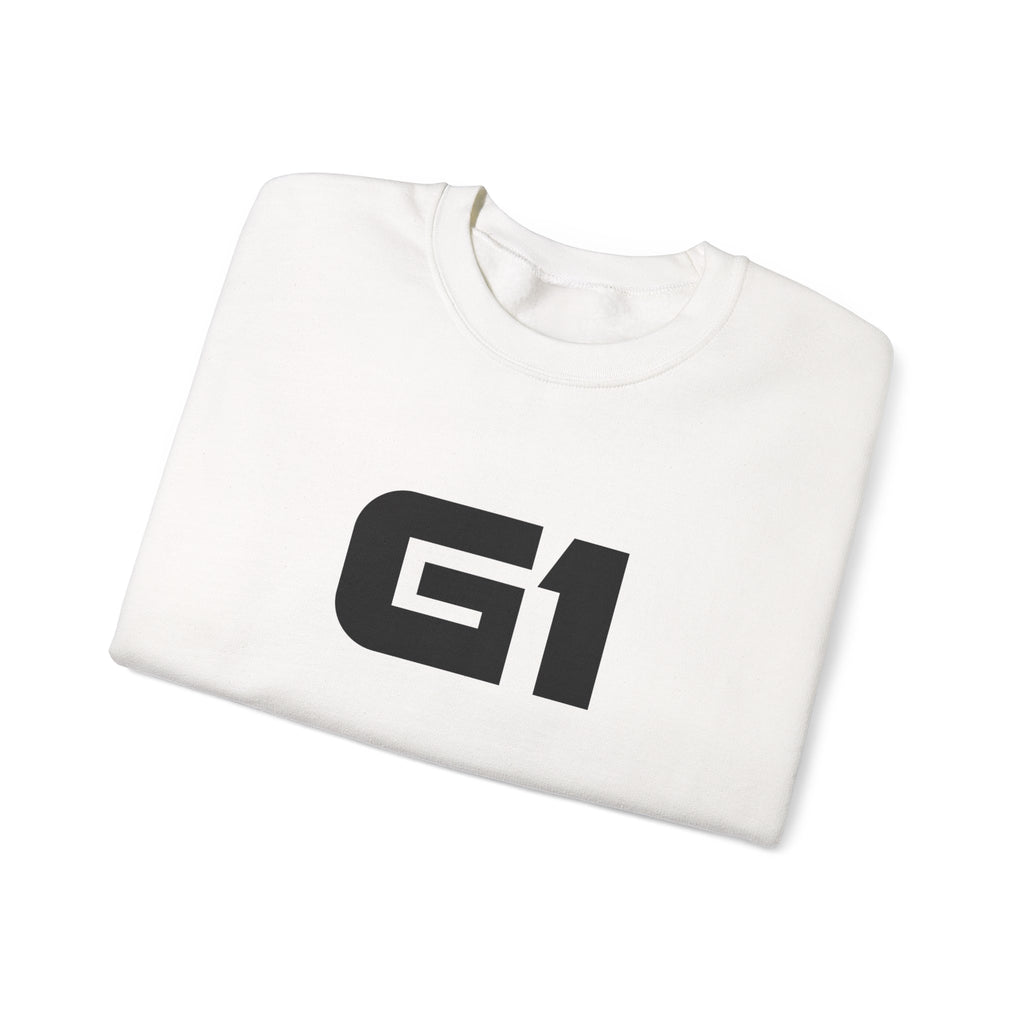 G1 Graphic Sweatshirt — Minimalist Logo Crewneck