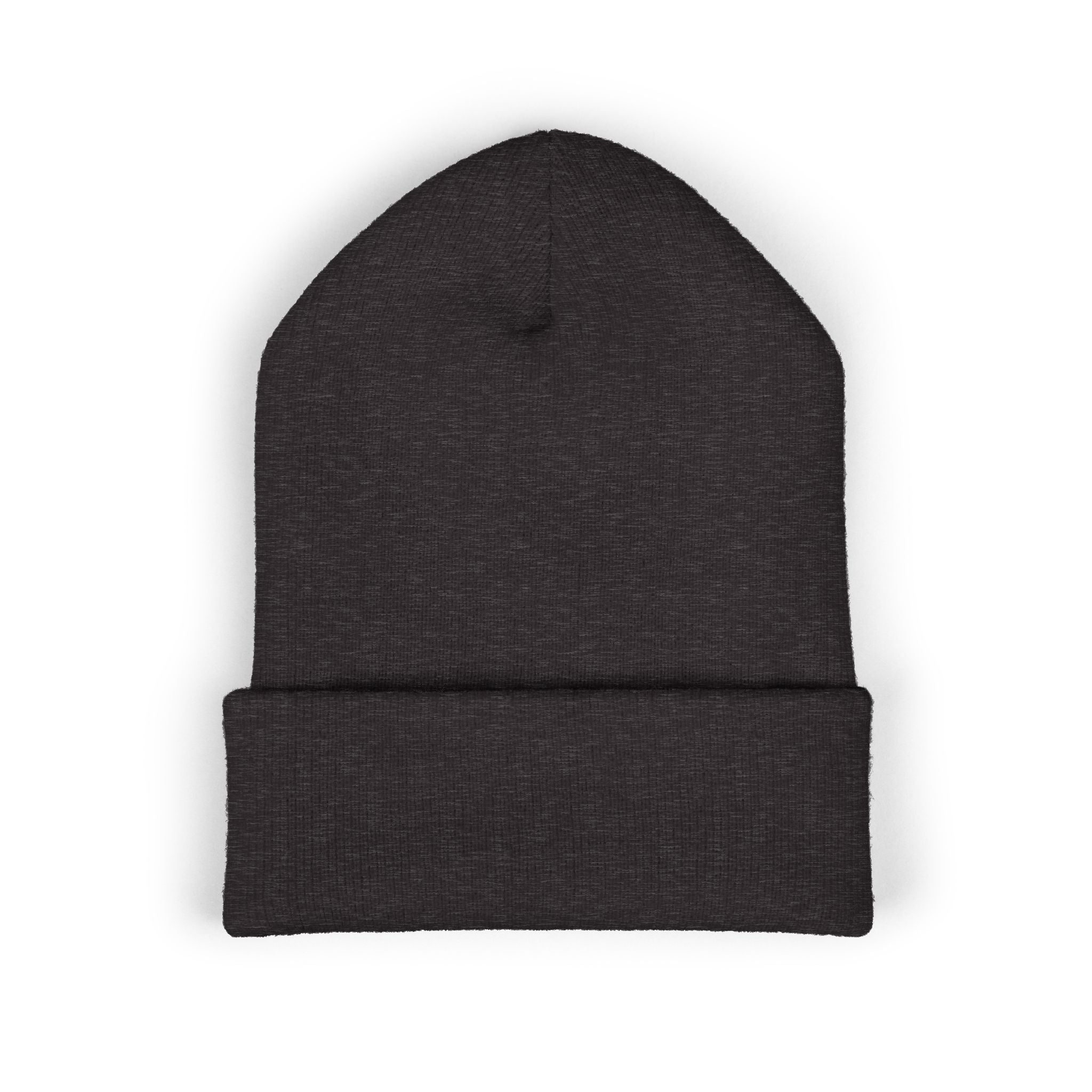 Embroidered "G1" Classic Cuffed Beanie — Minimal Rib Knit Winter Hat