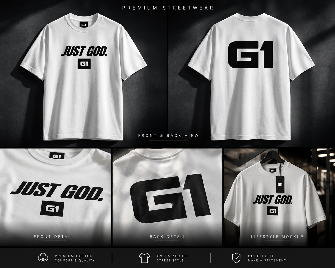 "G1" Just God. T-Shirt
