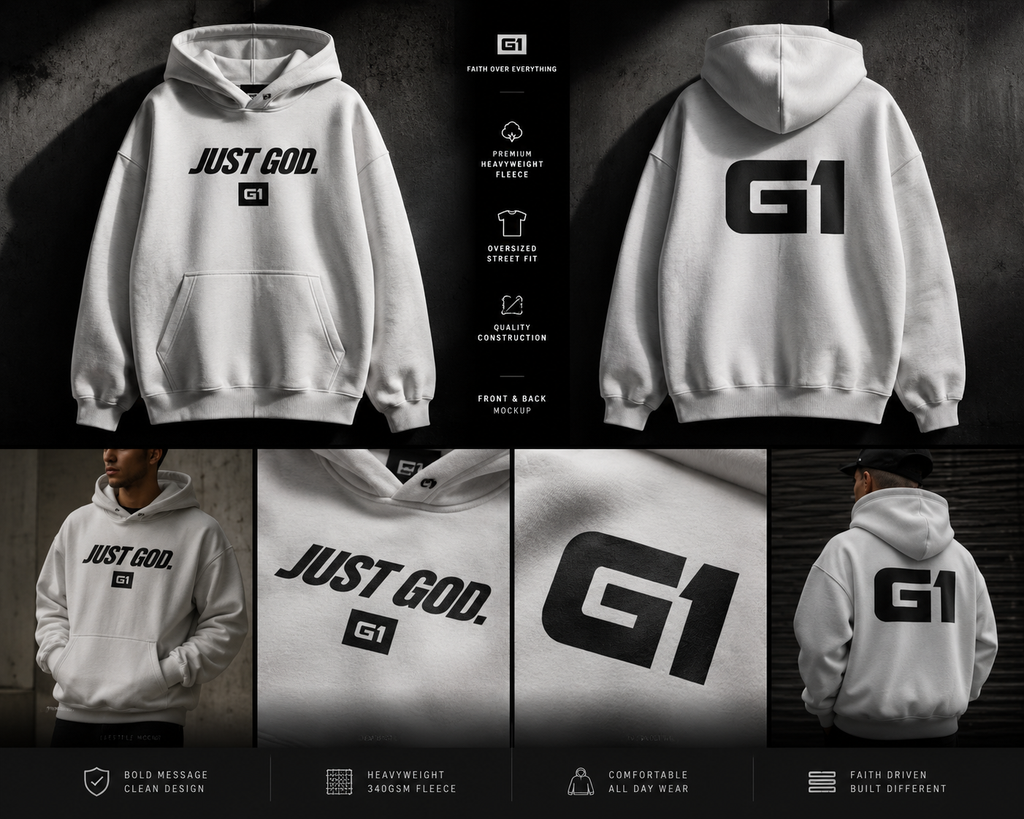 "G1" Just GOD Hoodie