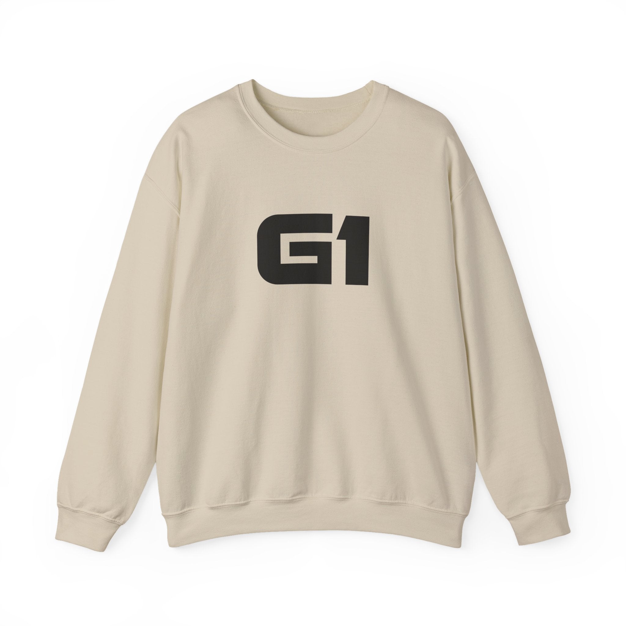 G1 Graphic Sweatshirt — Minimalist Logo Crewneck