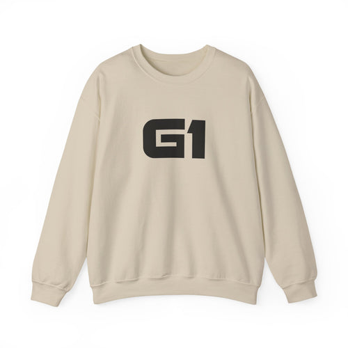 G1 Graphic Sweatshirt — Minimalist Logo Crewneck