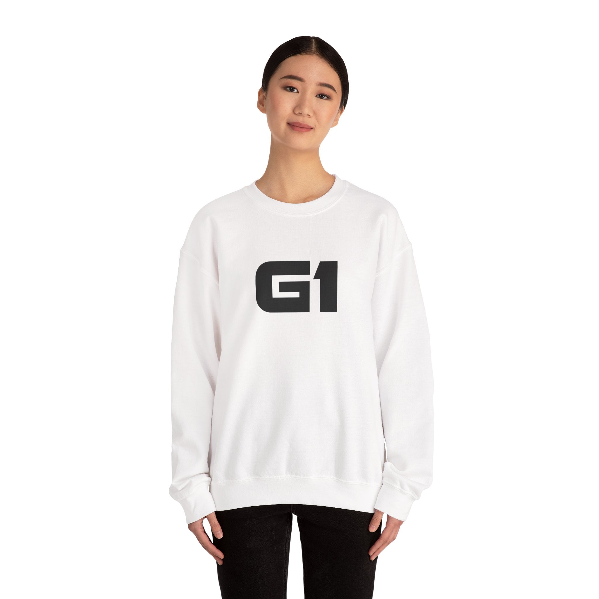 G1 Graphic Sweatshirt — Minimalist Logo Crewneck