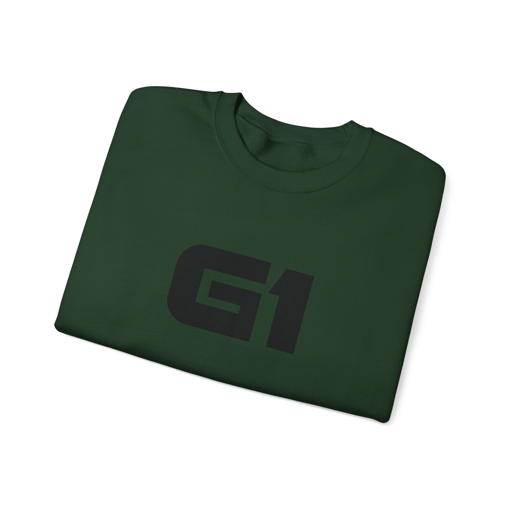 G1 Graphic Sweatshirt — Minimalist Logo Crewneck