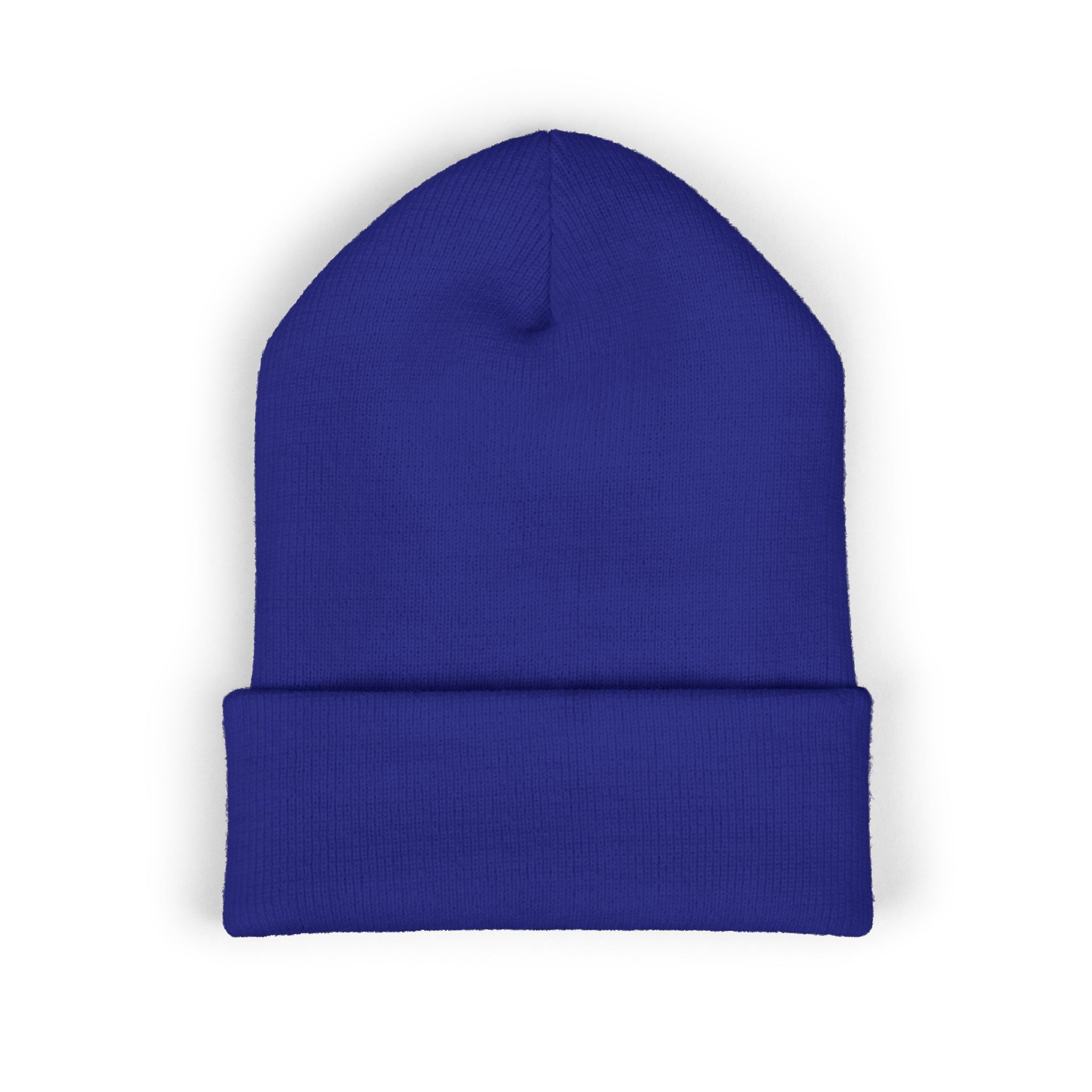 Embroidered "G1" Classic Cuffed Beanie — Minimal Rib Knit Winter Hat