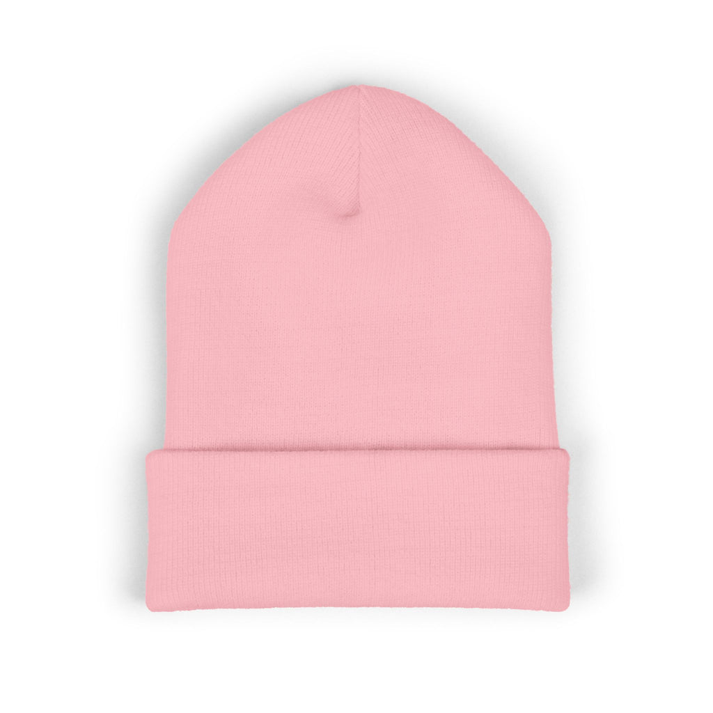Embroidered "G1" Classic Cuffed Beanie — Minimal Rib Knit Winter Hat