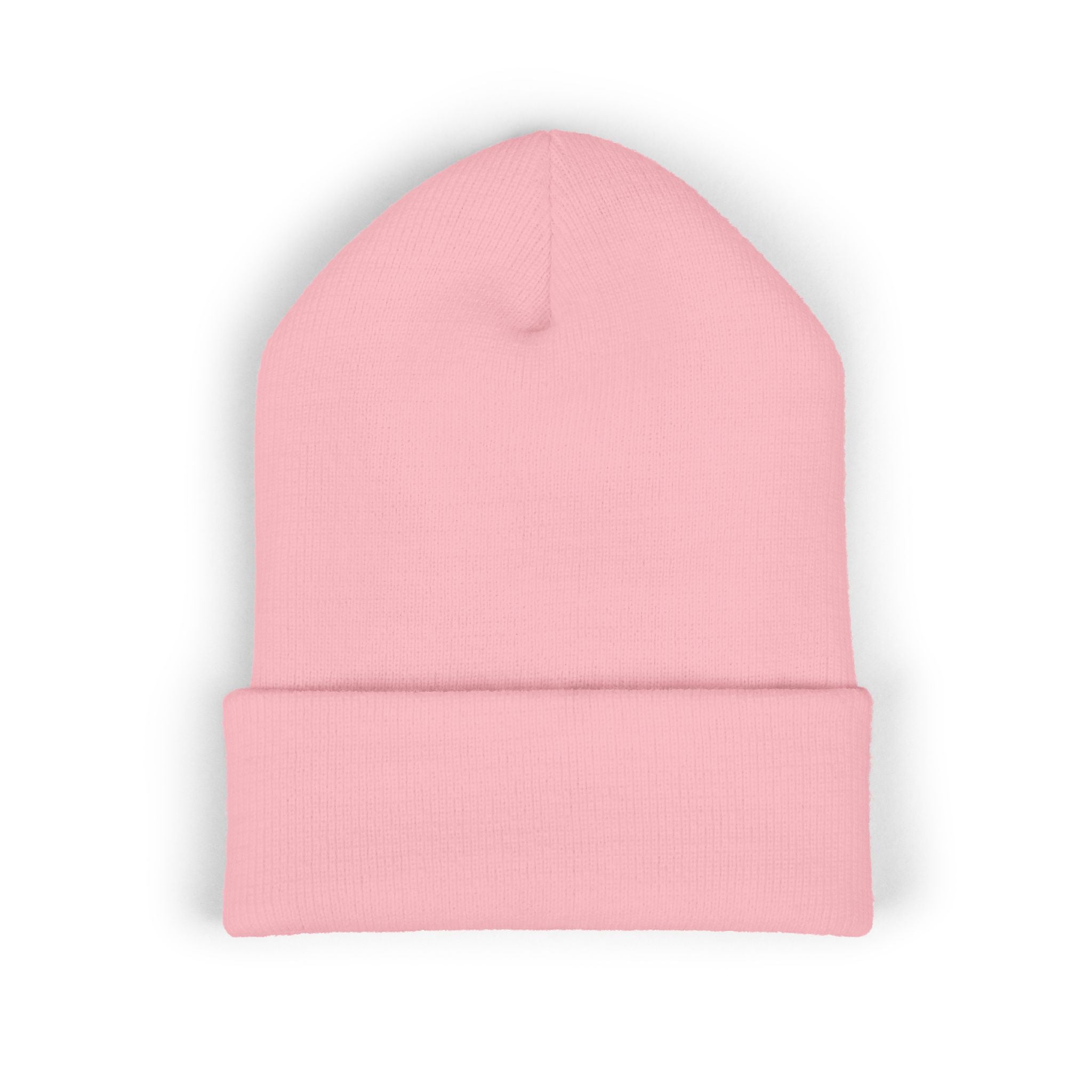 Embroidered "G1" Classic Cuffed Beanie — Minimal Rib Knit Winter Hat