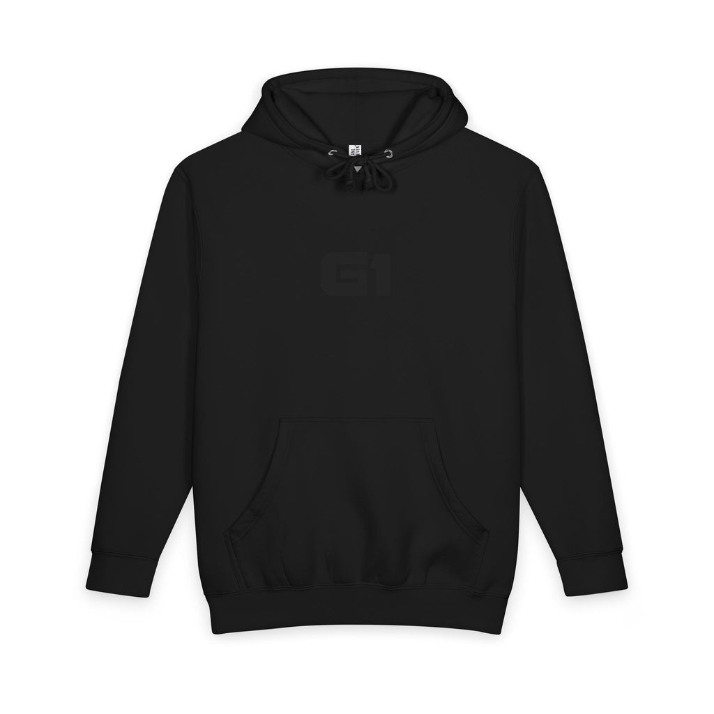 God First Hoodie — Minimal Front G1 Logo, Bold Back "GOD FIRST" Pullover