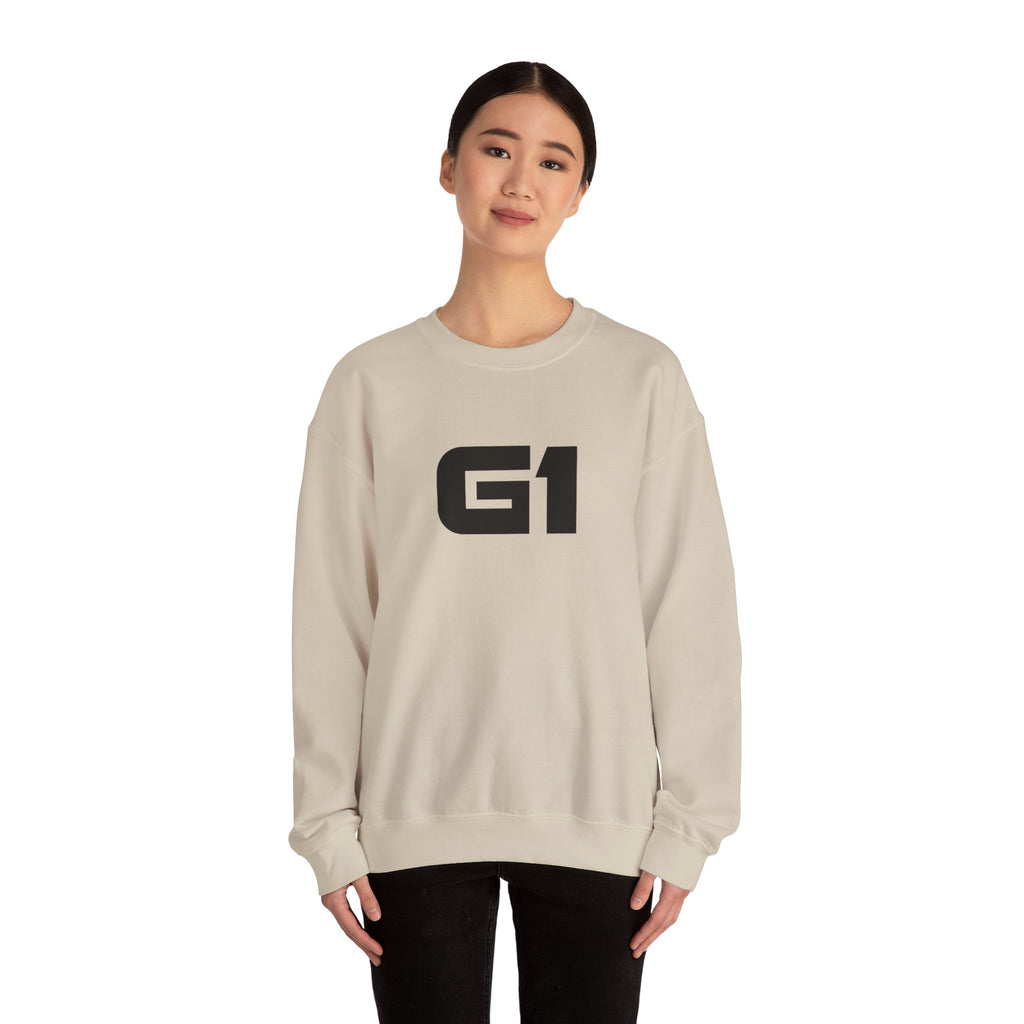 G1 Graphic Sweatshirt — Minimalist Logo Crewneck