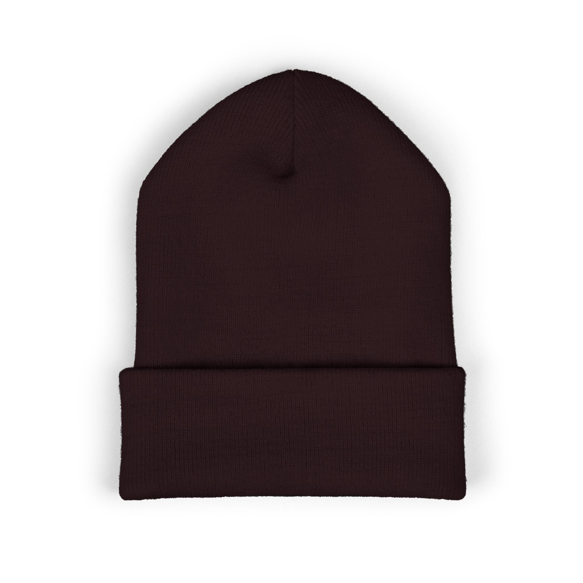 Embroidered "G1" Classic Cuffed Beanie — Minimal Rib Knit Winter Hat
