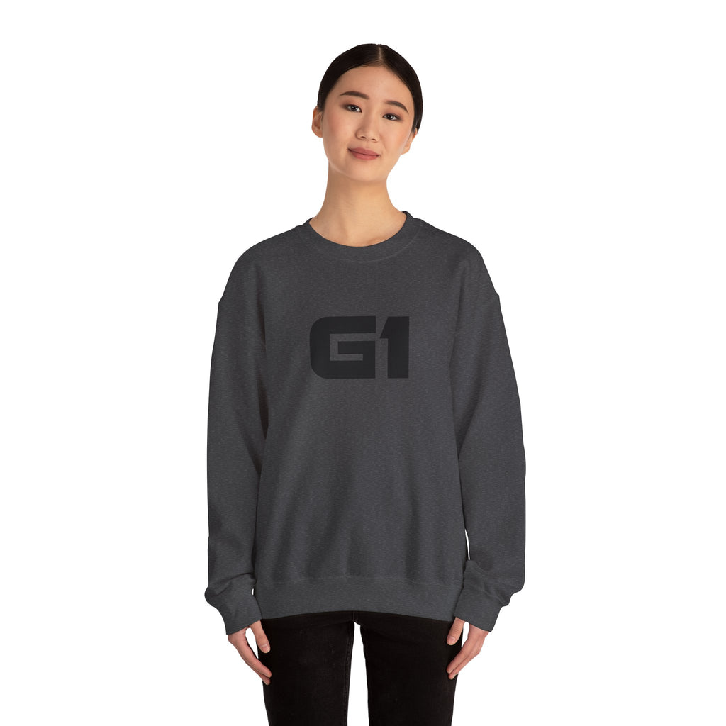 G1 Graphic Sweatshirt — Minimalist Logo Crewneck