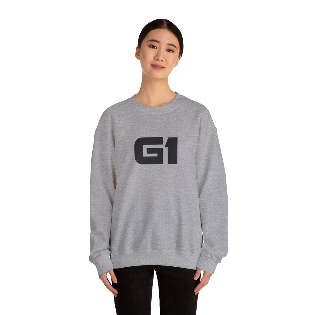 G1 Graphic Sweatshirt — Minimalist Logo Crewneck